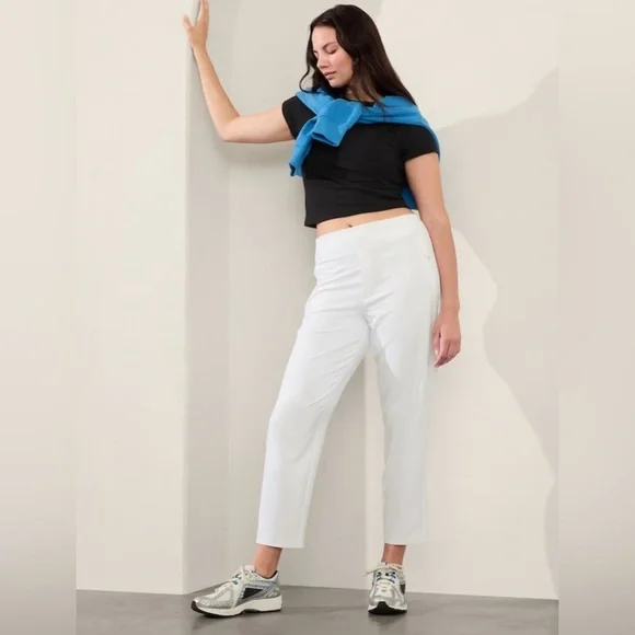 NWT Athleta Women’s Endless Bright White Pants size 8. - Picture 6 of 10